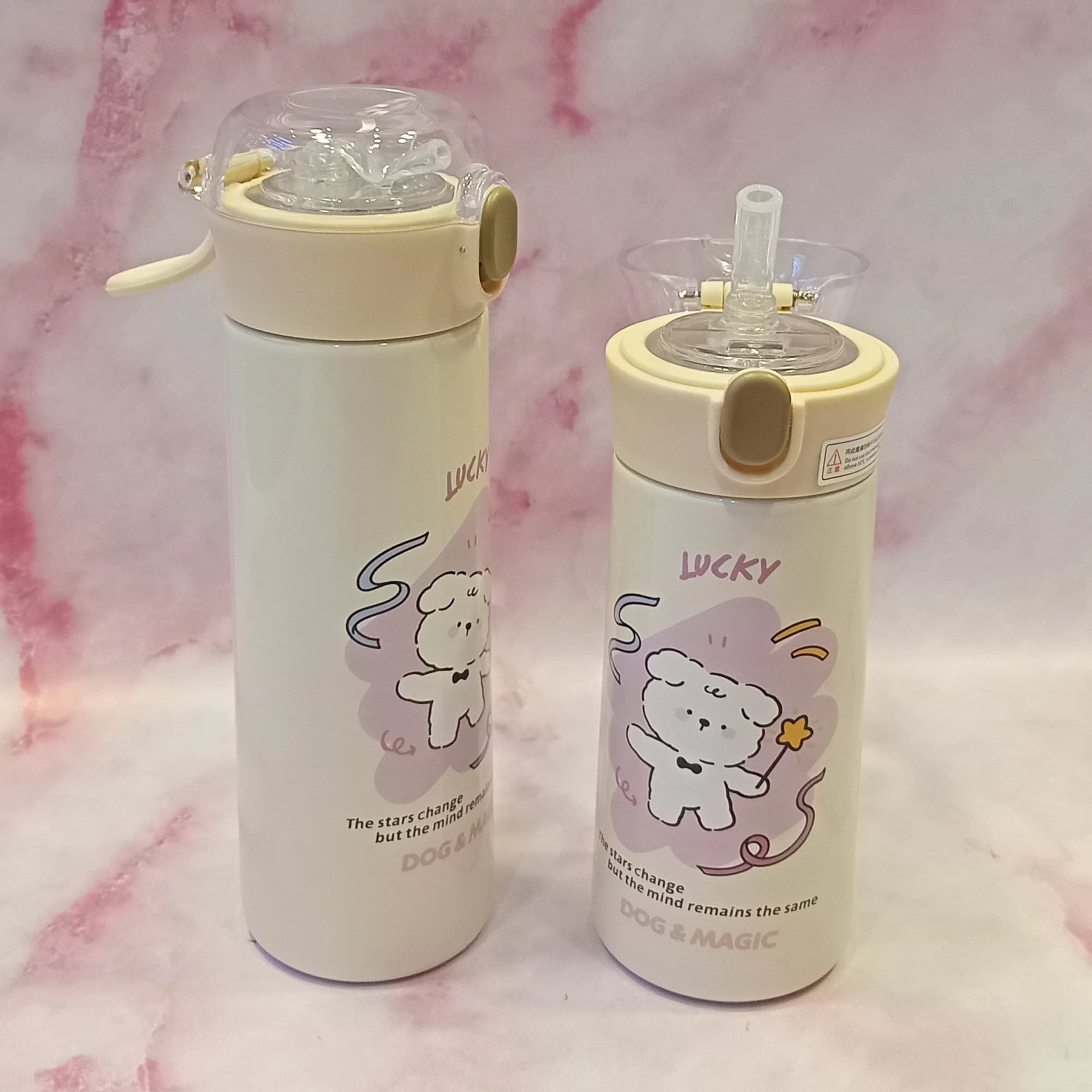 تراول ماگ یوکاپ طرحدار زرد 380 و 500 میلی لیتر — تصویر ۲