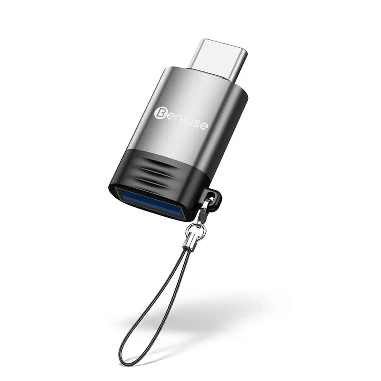 تبدیل Beniuse OTG Type-C To USB مدل BE-TG02 – خاکستری — تصویر ۵