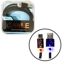 کابل شارژ و دیتا Type C رقص نور1 متری Cable