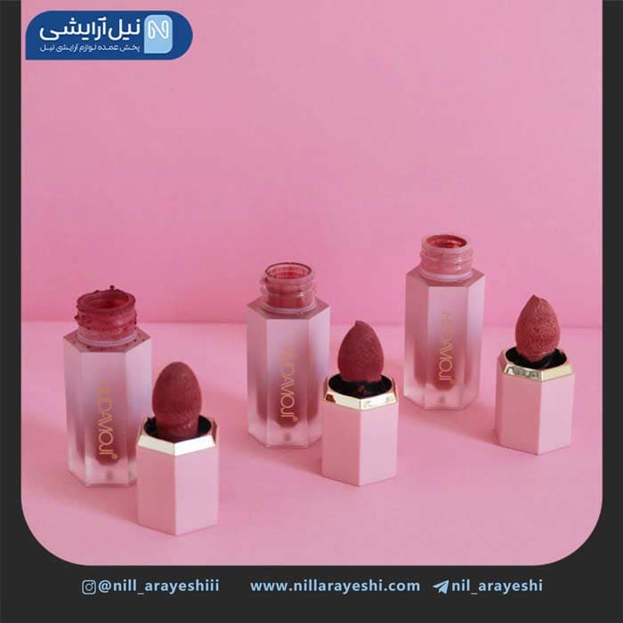 رژگونه مایع پد دار هدی موجی کد BQ – 026 — تصویر ۶