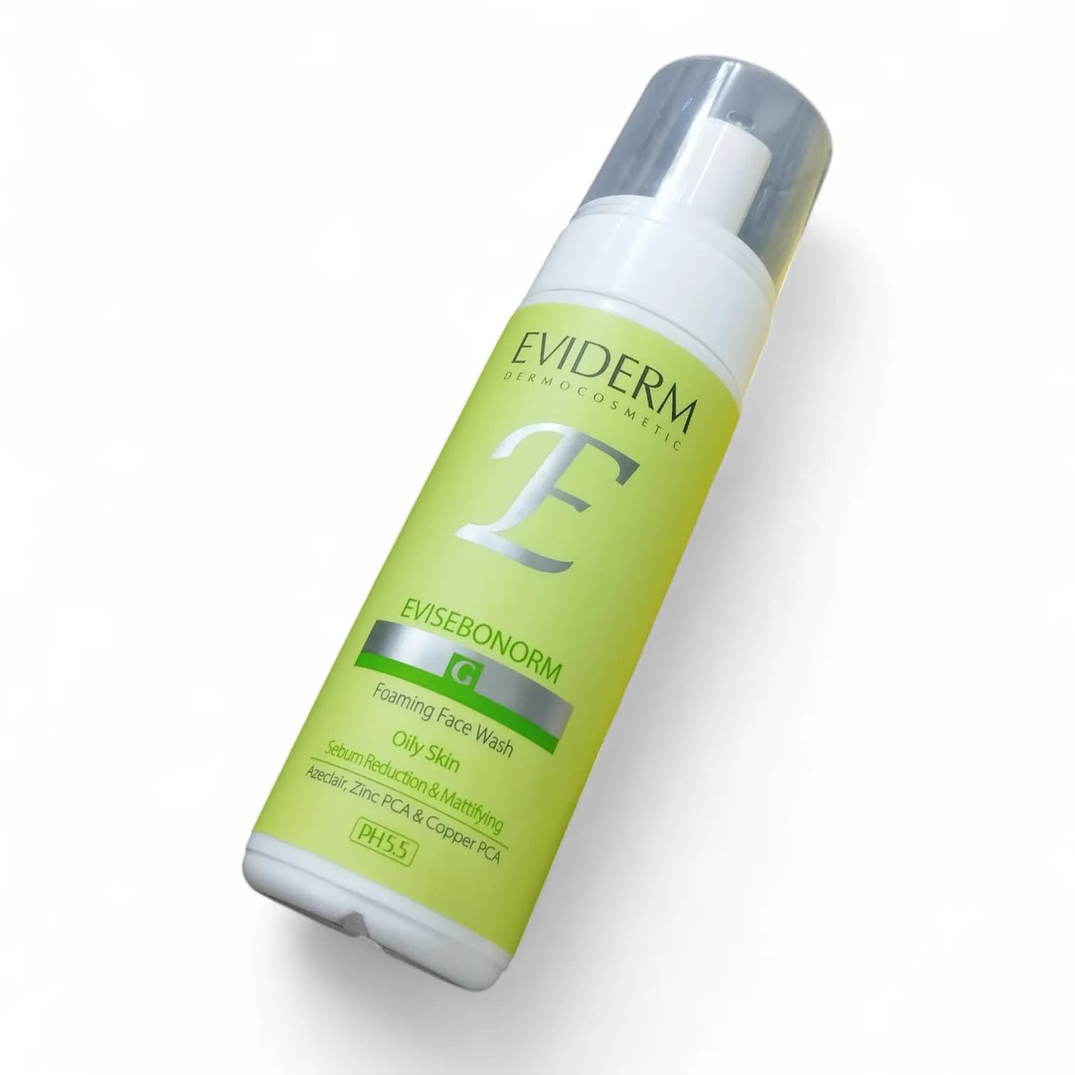 فوم شستشوی صورت اویدرم (Eviderm) مدل اویسبونورم مناسب پوست چرب حجم ۱۵۰ میلیلیتر