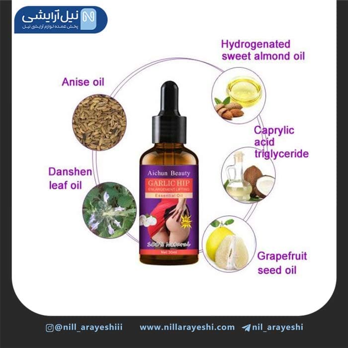 روغن حجم دهنده و لیفت باسن سیر آیچون بیوتی کد AC22 6 – 3 — تصویر ۴
