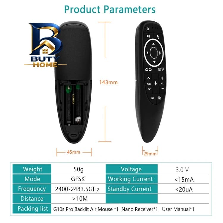 ریموت ایر ماوس مدل G۱۰s Pro اصل — تصویر ۶