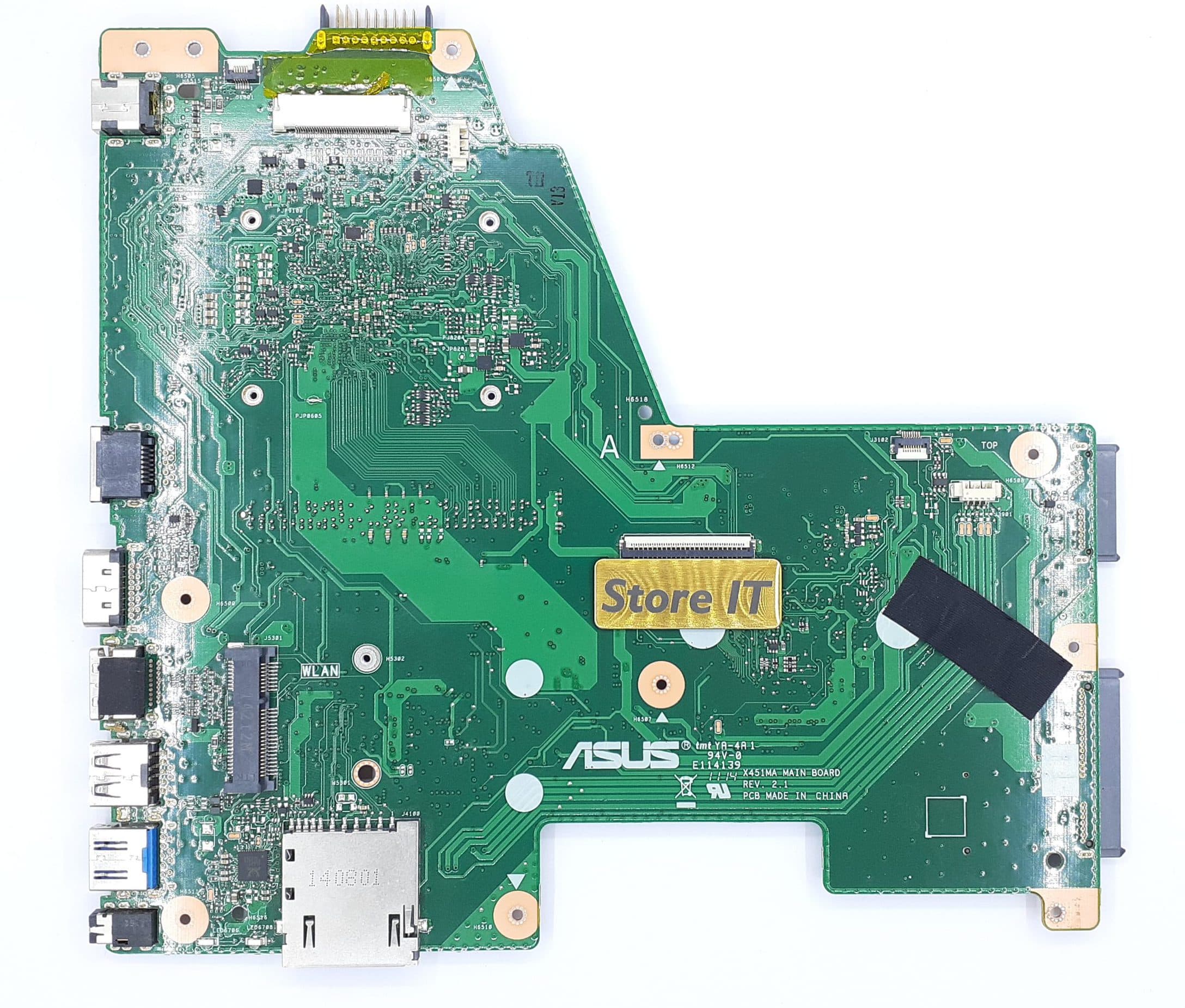 مادربرد لپ تاپ ایسوس X451MA REV. 2.1 Celeron بدون گرافیک — تصویر ۲