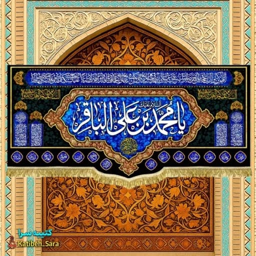 کتیبه مخمل شهادتی امام محمد باقر (ع)