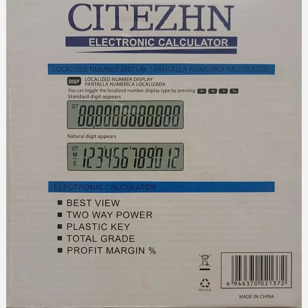 ماشینحساب CITEZHN 2136 — تصویر ۲