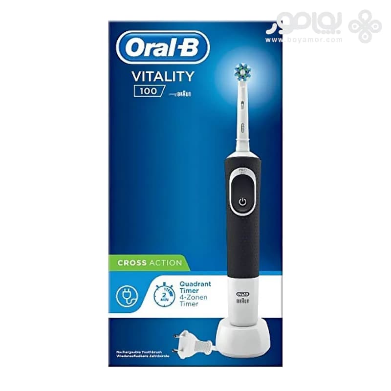 مسواک برقی اورال بی کراس اکشن مدل VITALITY 100 رنگ مشکی