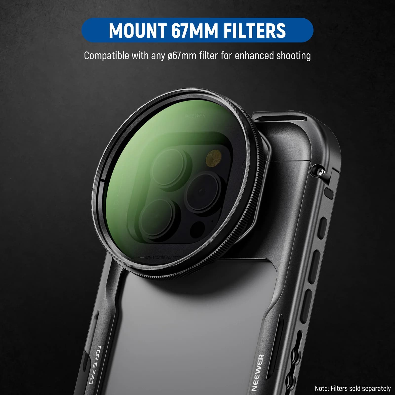 قاب کیس نیور NEEWER PA073 Phone Cage (iPhone 16 Pro) — تصویر ۵