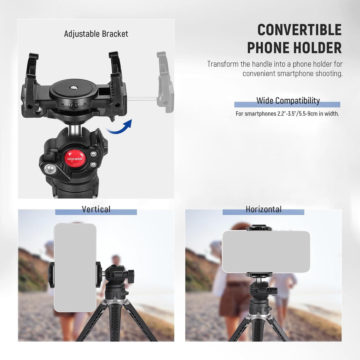 سهپایه رومیزی نیور NEEWER TS006 — تصویر ۶