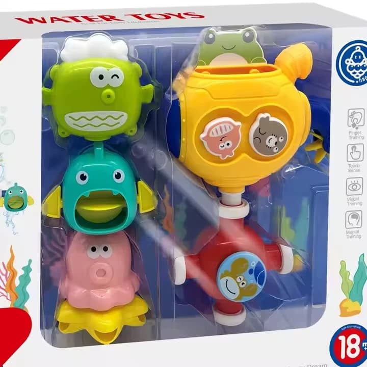 اسباب بازی حمام هانگر مدل آبریزه عروسکی کد HE8070 — تصویر ۵