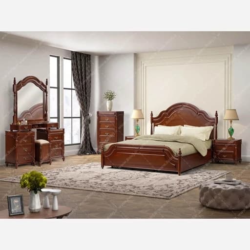 سرویس خواب چوب گردو یاسان مبلمان فرنا مدل 1145832