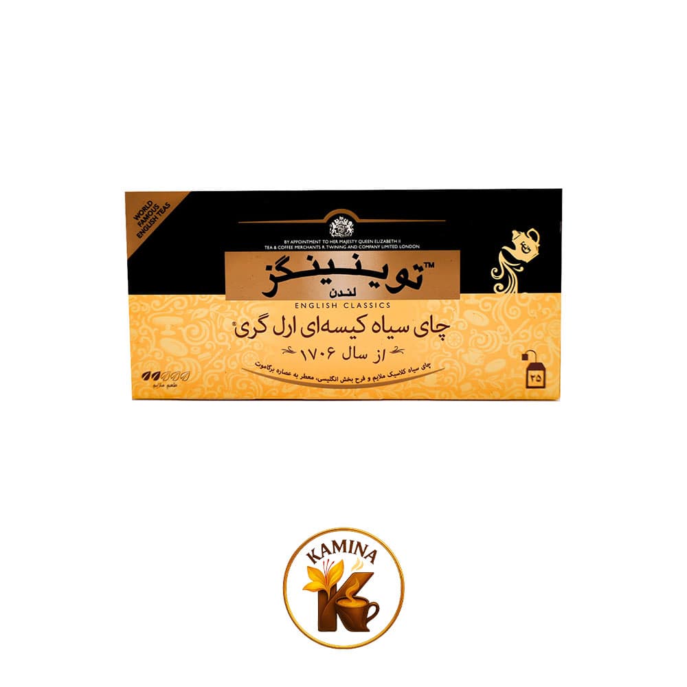 چای تی بگ ارل گری 25 عددی توینینگز