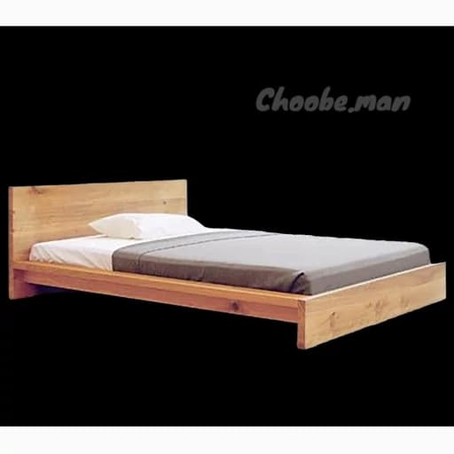 تخت خواب دو نفره چوبی مناسب تشک 160-200 مبلمان فرنا مدل 1142246
