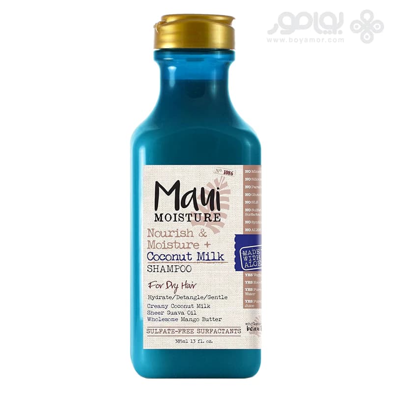 شامپو مائوئی مدل COCONUT MILK مناسب موهای خشک حجم 385 میل