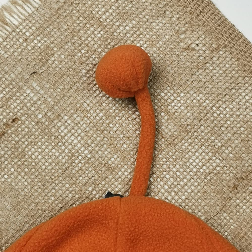 کلاه طرح توپکی نارنجی رنگ – فری سایز — تصویر ۳