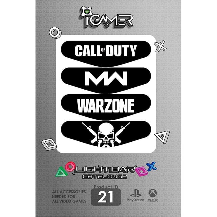 برچسب لایت بار دسته پلی استیشن 4 طرح Call of Duty