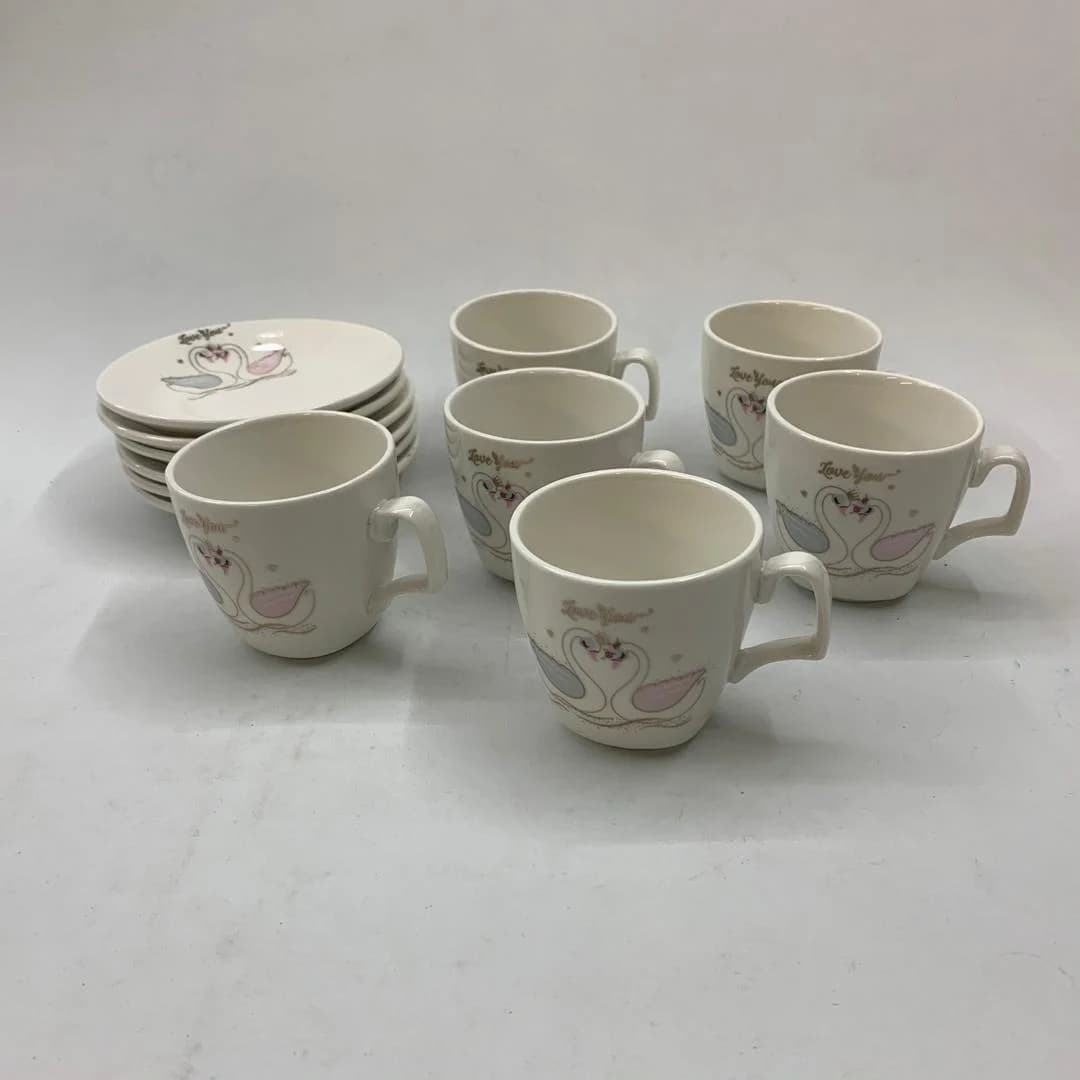 ست فنجان و نعلبکی 12 پارچه مدل قو کد 313 — تصویر ۵
