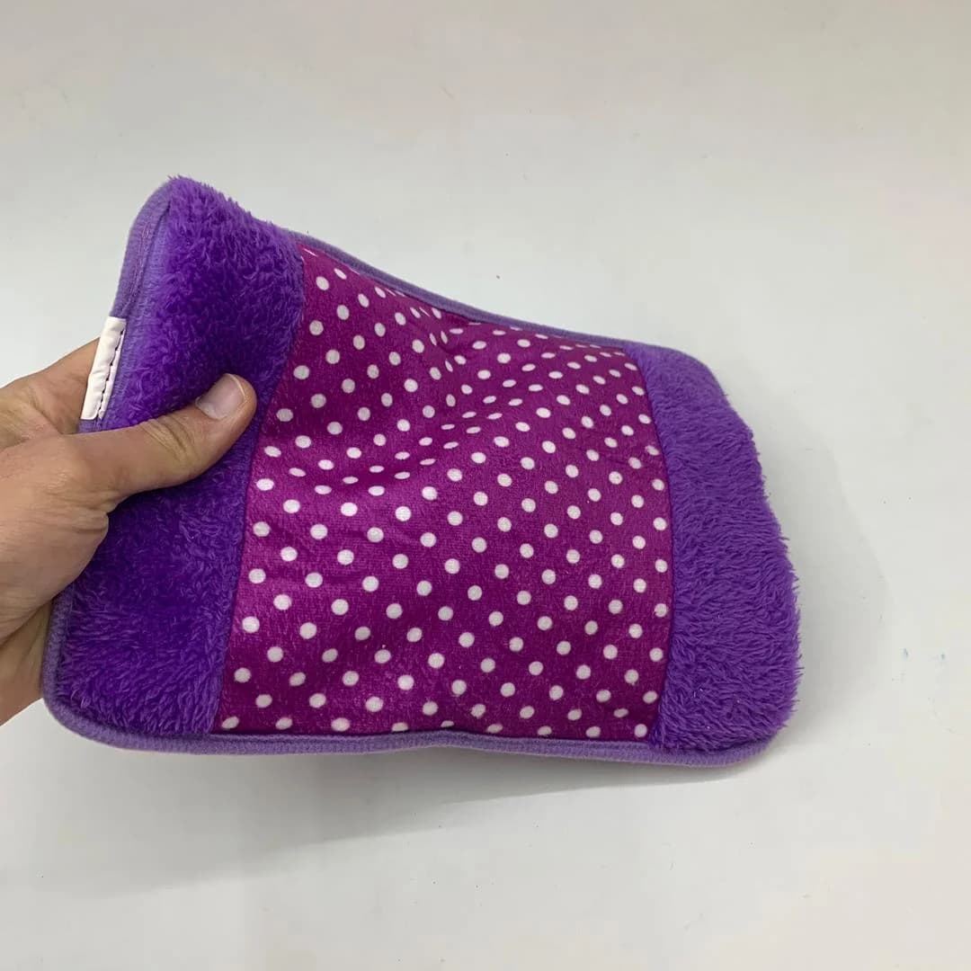 کیسه آبگرم برقی شوهوشن مخملی طرح DOTTED کد ۲۸۶ — تصویر ۲