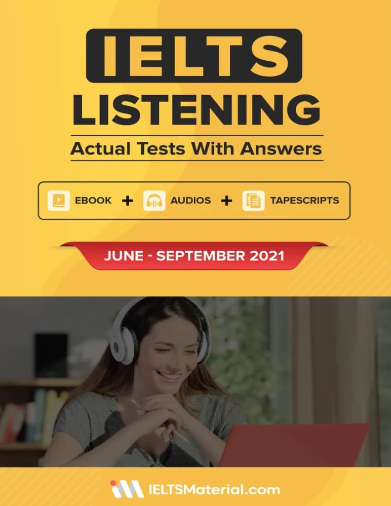 کتاب IELTS Listening Actual Tests June–September 2021 (آزمونهای واقعی لیسنینگ آیلتس؛ ژوئن تا سپتامبر ۲۰۲۱) نسخه انگلیسی PDF