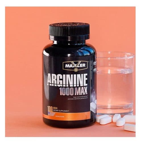 ال آرژنین 1000 مکس مکسلر 100 عددی Maxler Arginine 1000 Max — تصویر ۴
