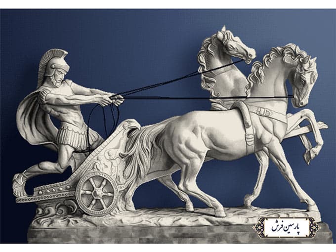نخ و نقشه تابلو فرش تندیس سرباز رومی – کد NT4225