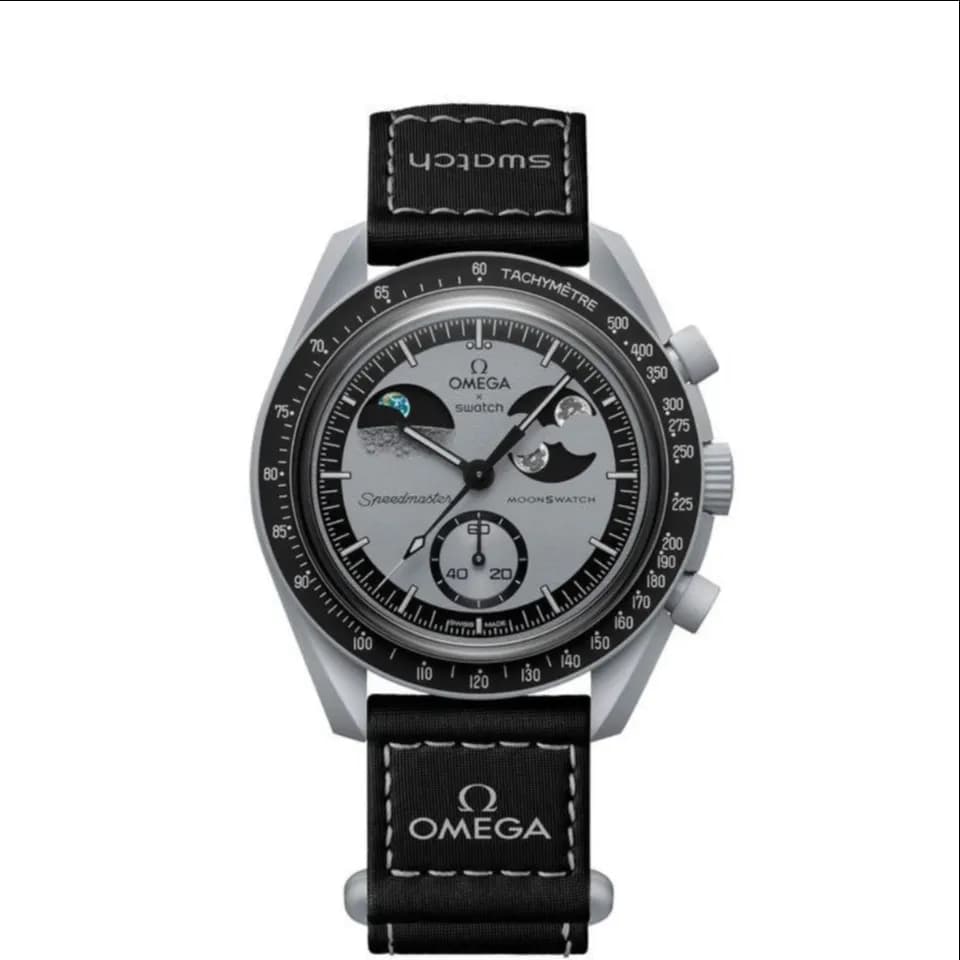 ساعت OMEGA swatch کورنوگراف در تنوع رنگ فری سایز Freesize رنگ ثابت کد zmp — تصویر ۴