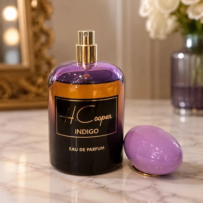 ادو پرفیوم زنانه اچ کوپر مدل Indigo با رایحه شیرین و خنک حجم 100 میلیلیتر — تصویر ۳