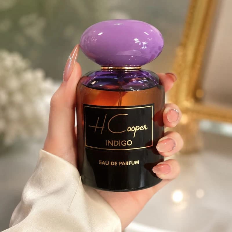 ادو پرفیوم زنانه اچ کوپر مدل Indigo با رایحه شیرین و خنک حجم 100 میلیلیتر — تصویر ۲