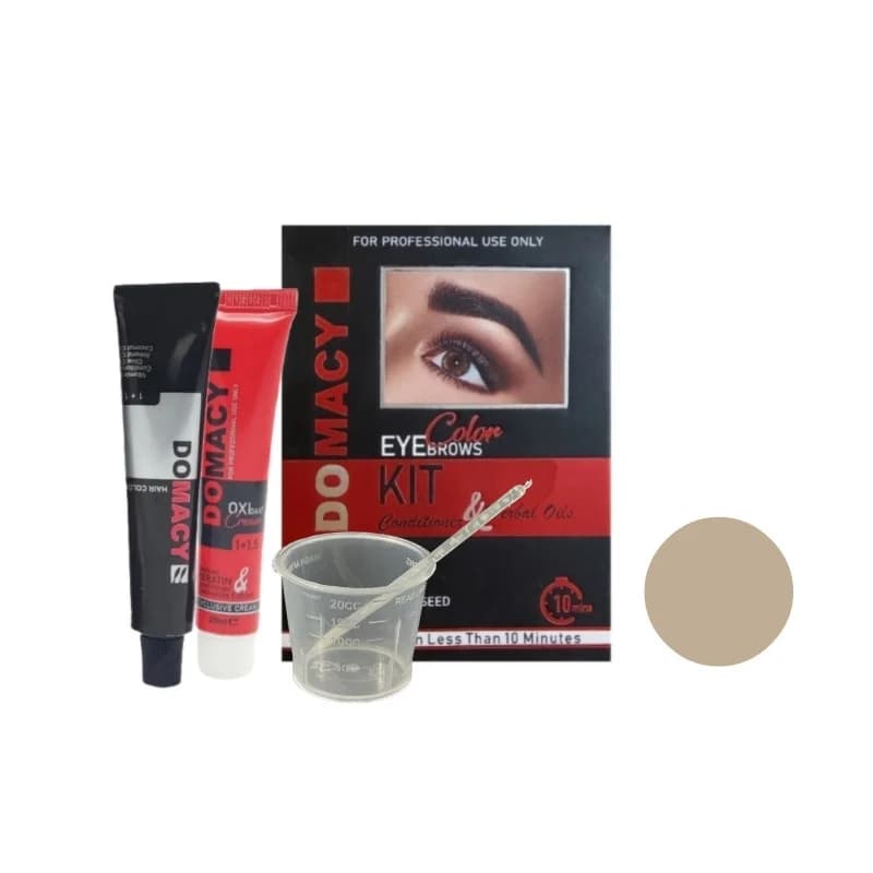 کیت رنگ ابرو دوماسی شماره 12 حجم 15 میلی لیتر رنگ مرواریدی — تصویر ۲
