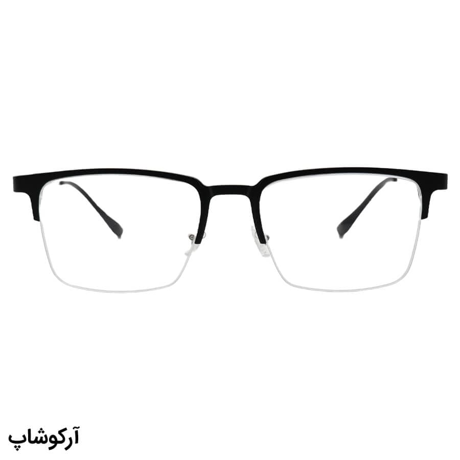 عینک طبی 2 کاوره با فریم نوک مدادی، شکل مستطیلی، از جنس آلومینیوم برند Emporio Armani مدل 2328 — تصویر ۲