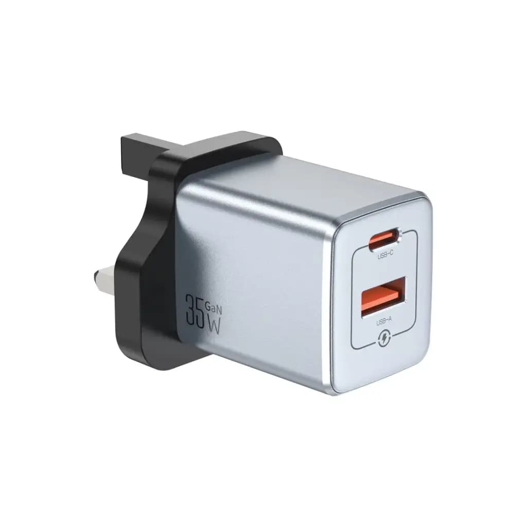 شارژر دیواری Green Lion GaN 35W دو پورت USB-C و USB-A
