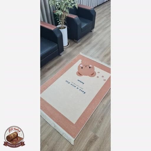 فرشینه کودک مخمل هازان ترک استُپ دار(ابعاد دلخواه) u425 — تصویر ۴