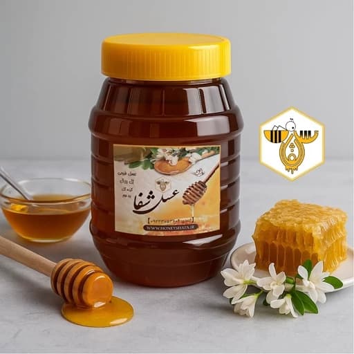 عسل طبیعی ممتاز چند گیاه کوهی (کم تغذیه)