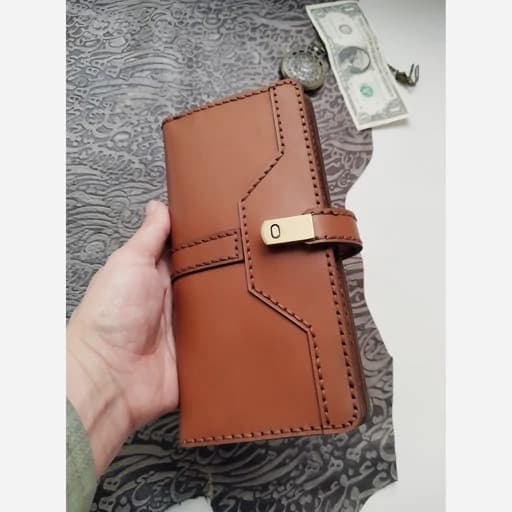 کیف پول چرم طبیعی.ست کیفپول و سرسویچی چرم گاوی.کیفپول چرمی کیف پول چرم طبیعی دستدوز.کیف پول زنانه مردانه چرم طبیعی