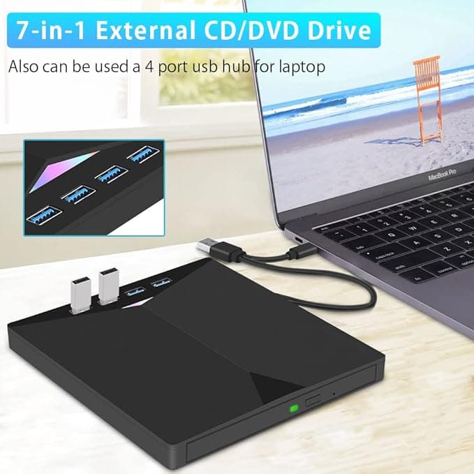 درایو خارجی DVD/CD-ROM 7IN1 — تصویر ۵