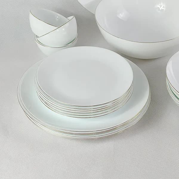 سرویس 26 پارچه آرکوپال گرد لب طلا — تصویر ۲
