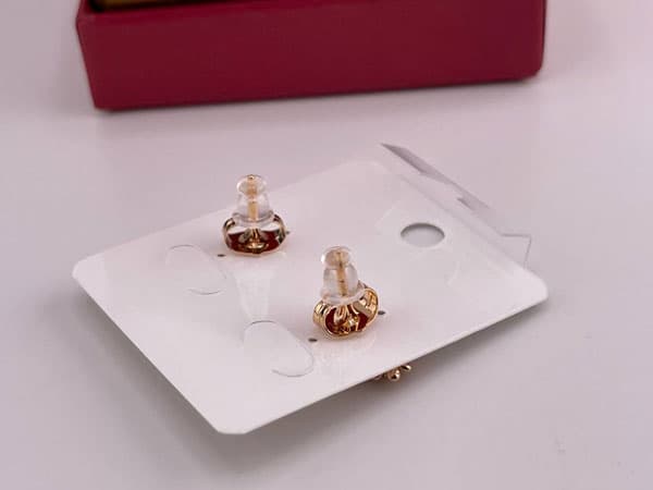 گوشواره دایره ای شیک و خاص نگینی — تصویر ۳