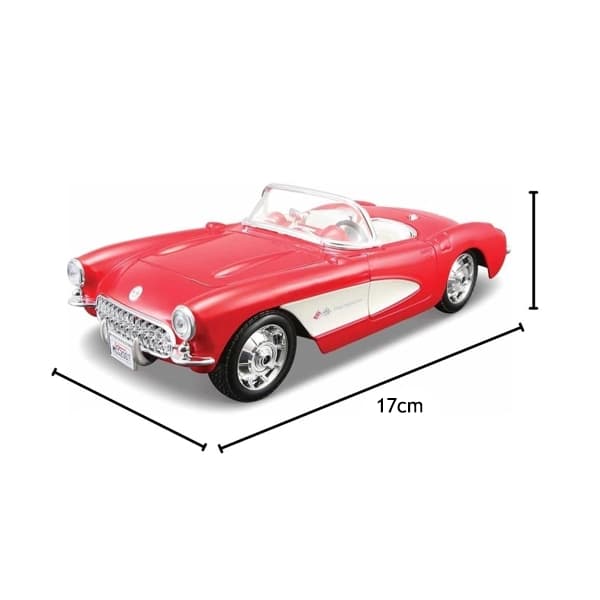 ماکت ساختنی ماشین فلزی 1:24 مایستو مدل Corvette 1957 — تصویر ۲
