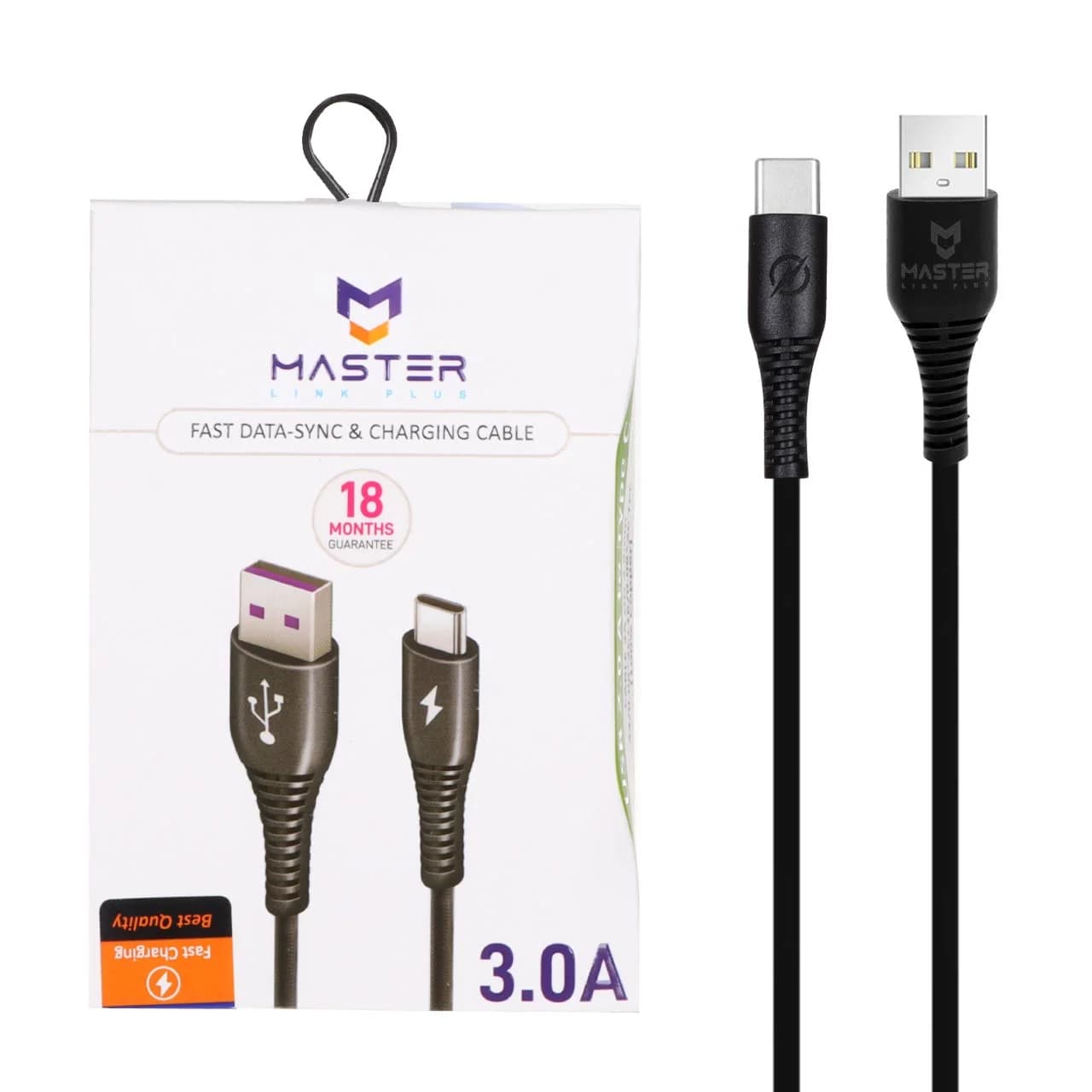 کابل شارژ فست MASTER Type-C مدل ETM 003 – مشکی