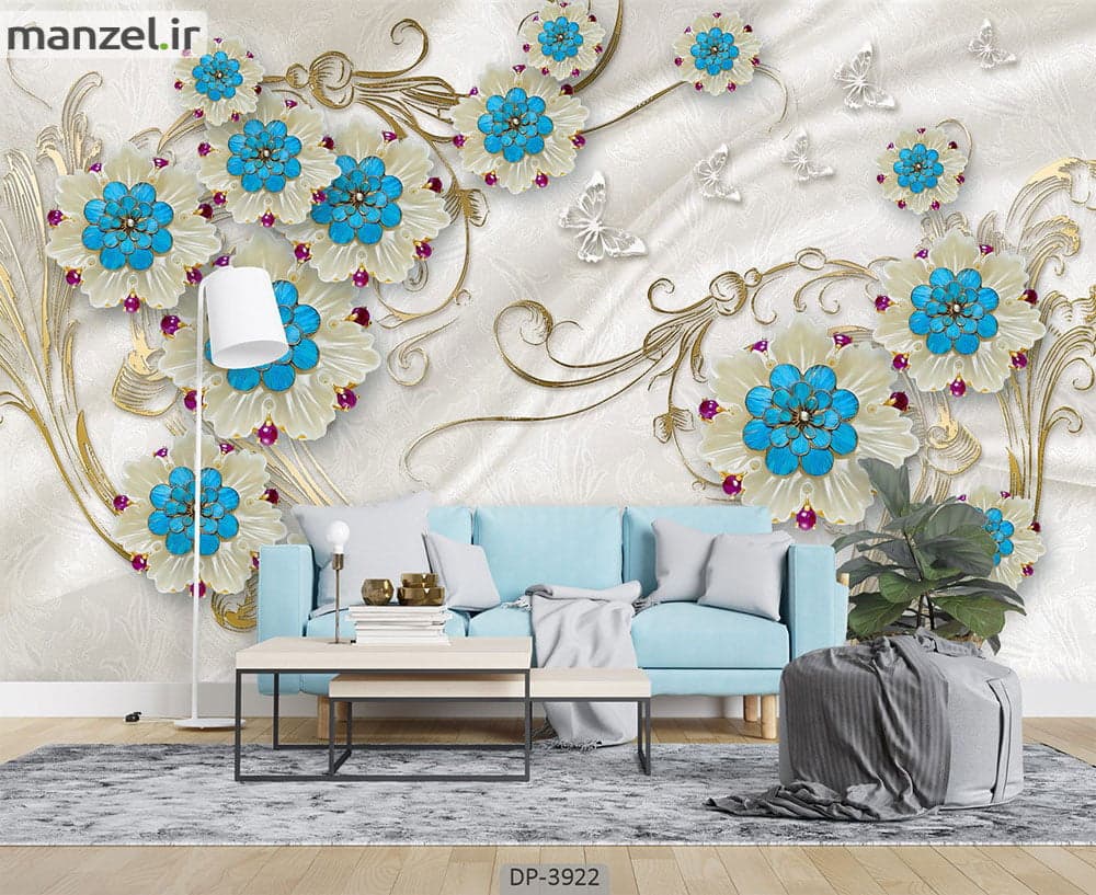 پوستر دیواری طرح گل فانتزی 3922-DP