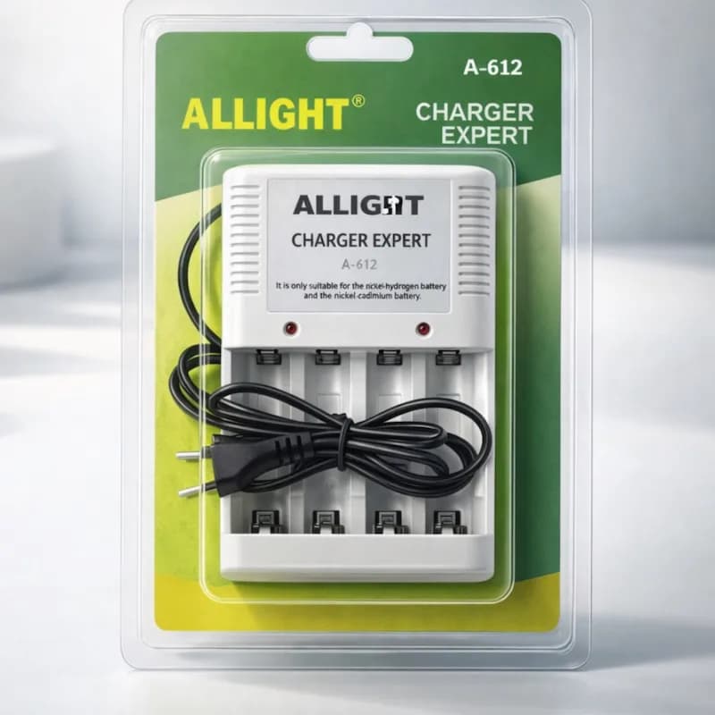 شارژر باتری کتابی و قلم و نیم قلم آل لایت مدل A-612 — تصویر ۳