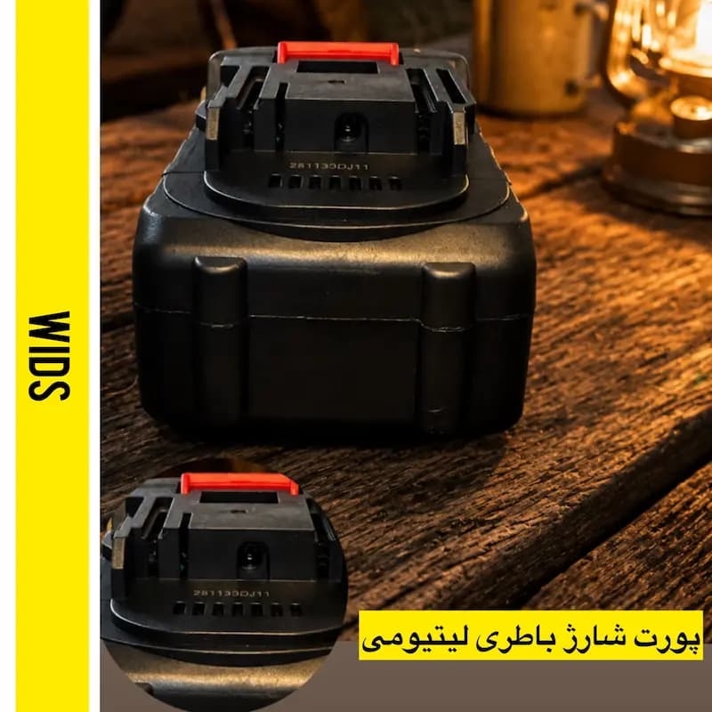 پنکه شارژی ویدز مدل توربو 48VF ظرفیت 6000میلی آمپر ساعت — تصویر ۵