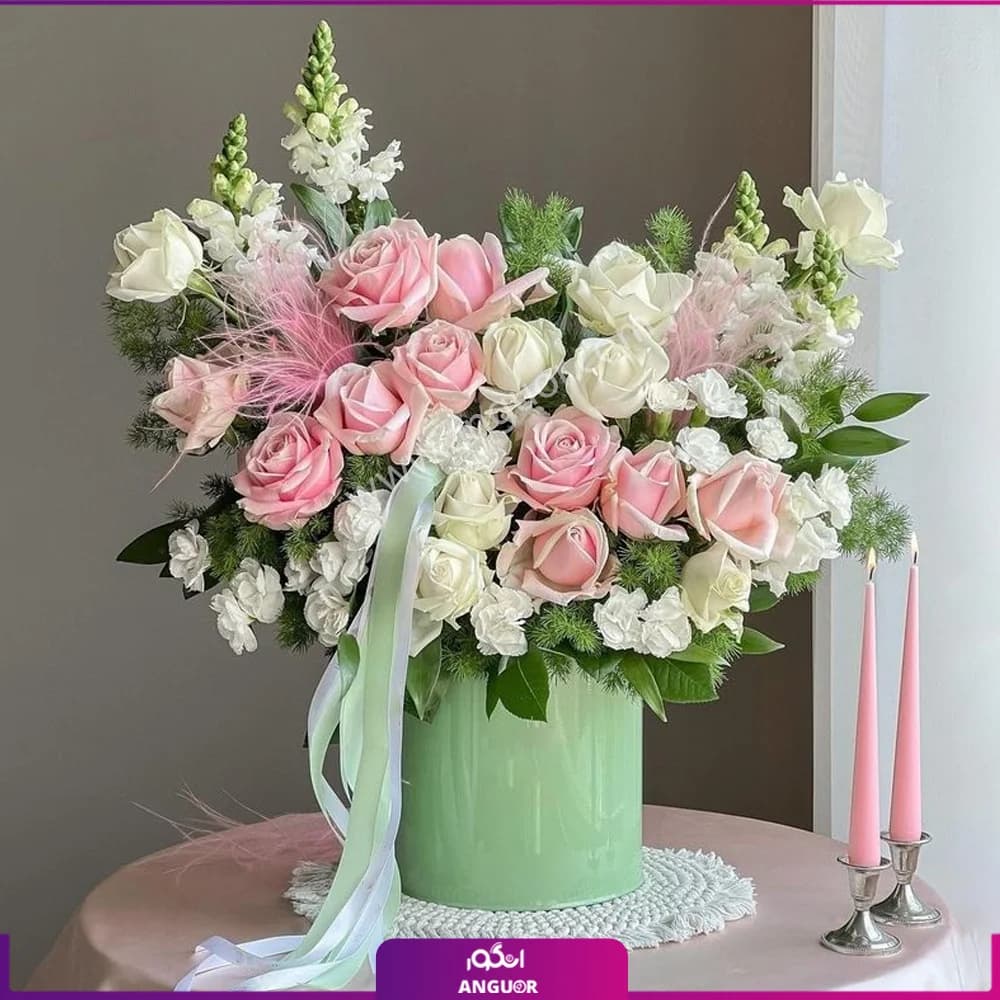 باکس گل لبخند عاشقانه