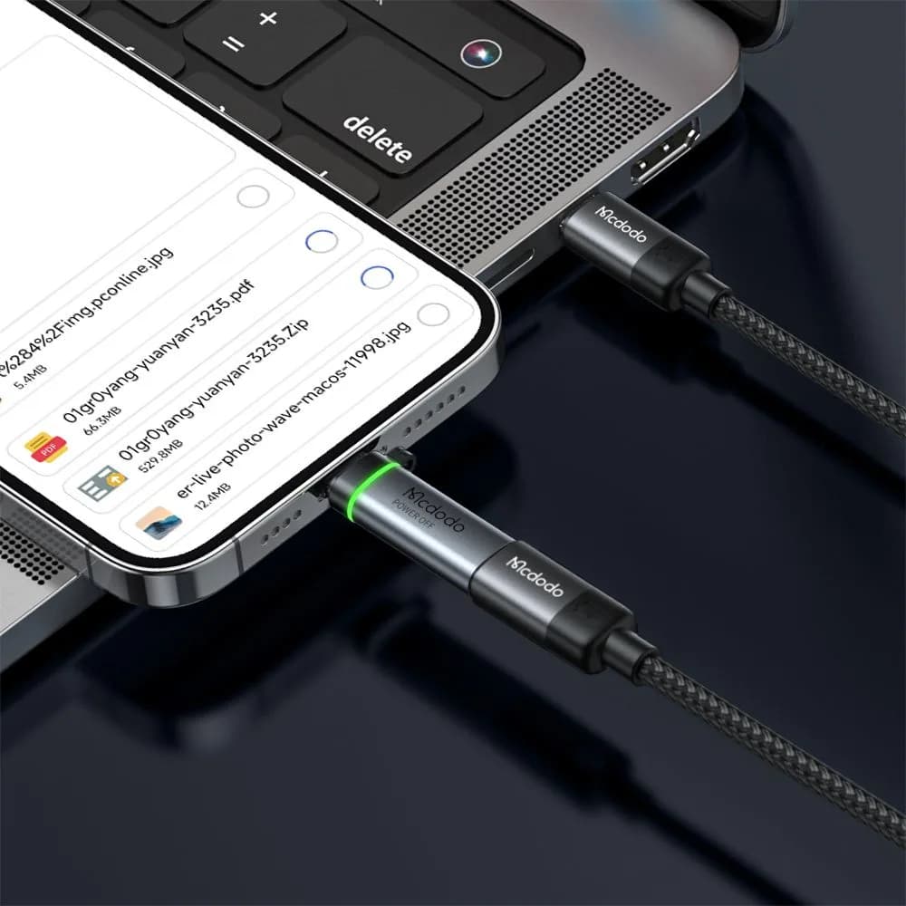 تبدیل Lightning به USB-C با قابلیت قطع کن اتومات برند Mcdodo مدل OT-6010 — تصویر ۶