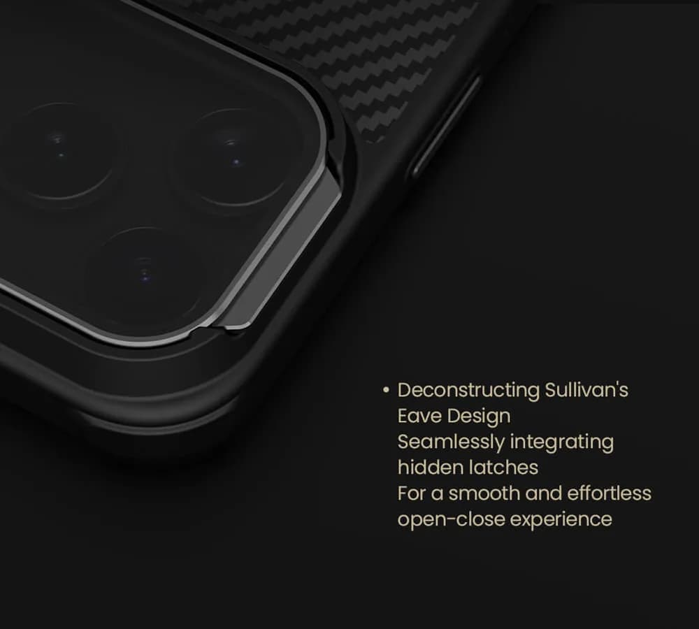گارد مگنتی کربنی کمرا استند شفاف iPhone 17 Pro مارک نیلکین مدل CarboProp — تصویر ۷