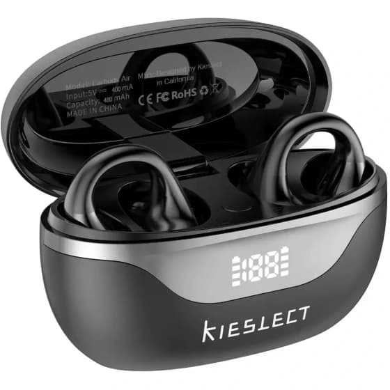 هدفون بلوتوثی شیائومی مدل Kieslect Earbuds Open {مشکی} — تصویر ۲