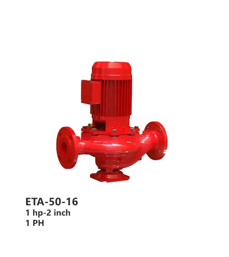 پمپ سیرکولاتور خطی سمنان انرژی مدل ETA-50-16 تکفاز 2 اینچ