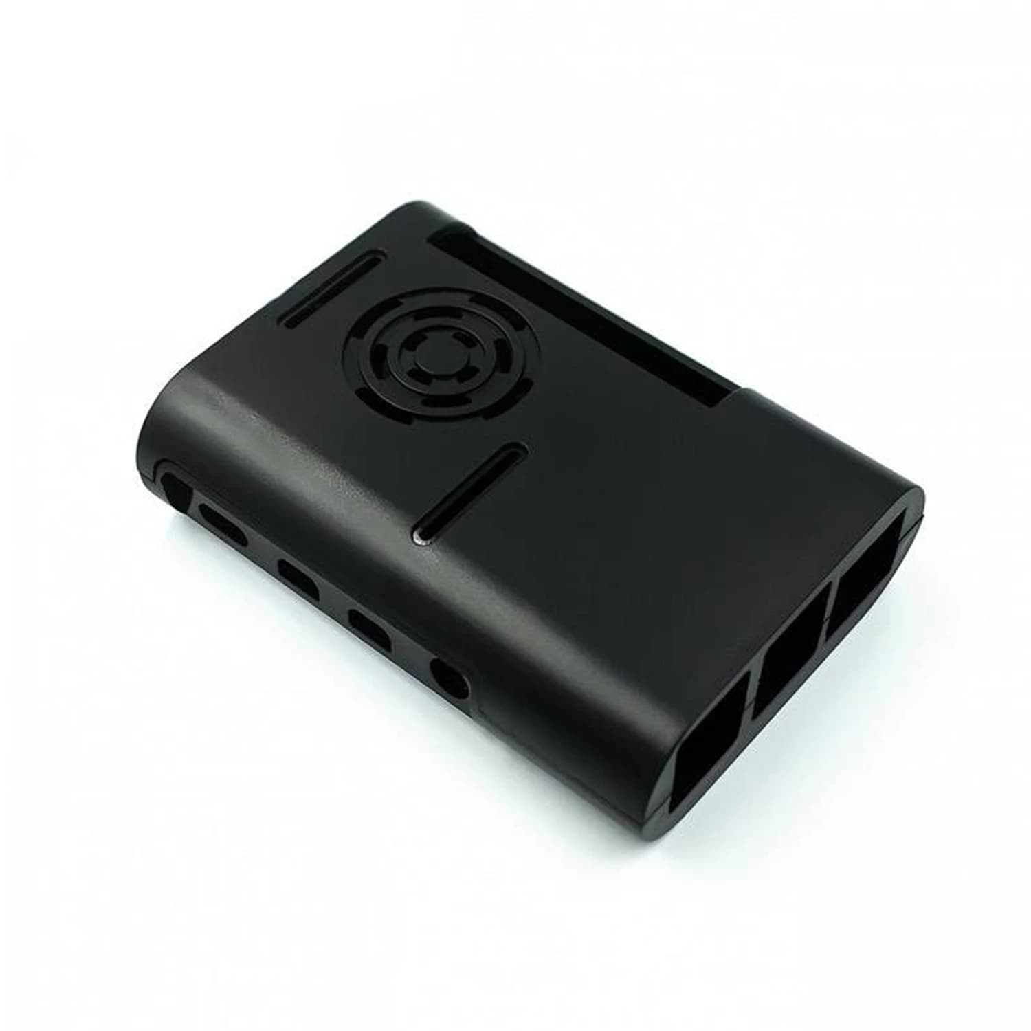 کیس مشکی برد رزبری پای Raspberry Pi 4 همراه با فن و هیت سینک — تصویر ۳