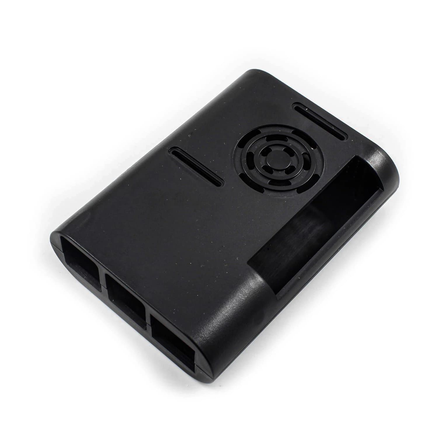 کیس مشکی برد رزبری پای Raspberry Pi 4 با قابلیت نصب فن — تصویر ۵