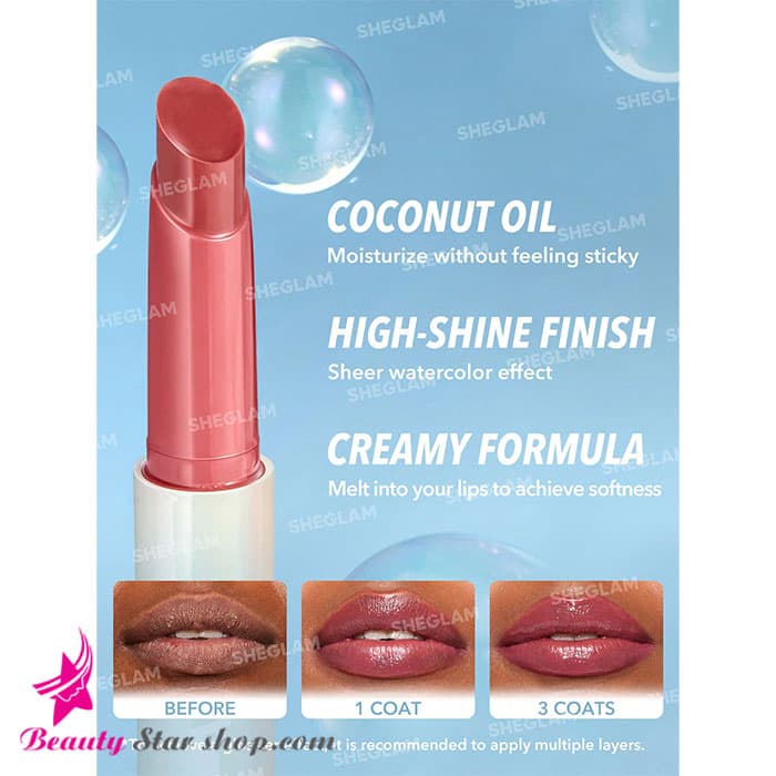 رژلب حجم دهنده براق استیکی شیگلم مدل Pout-Perfect Shine Lip Plumper — تصویر ۳
